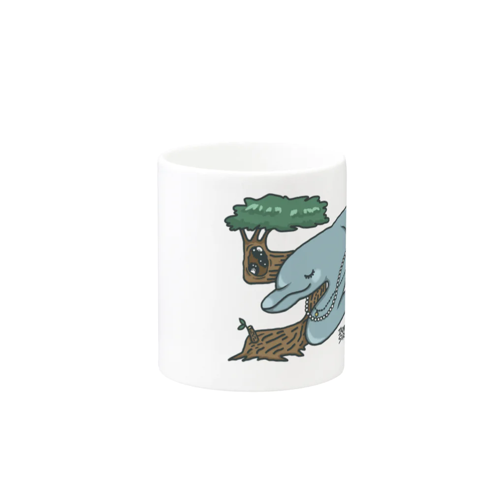 IKUMIの526ロゴ Mug :other side of the handle