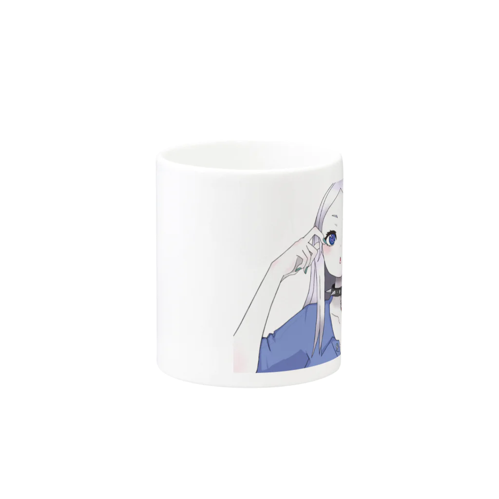 スナック園芸のいろいろ。のぶるまるウィンク Mug :other side of the handle