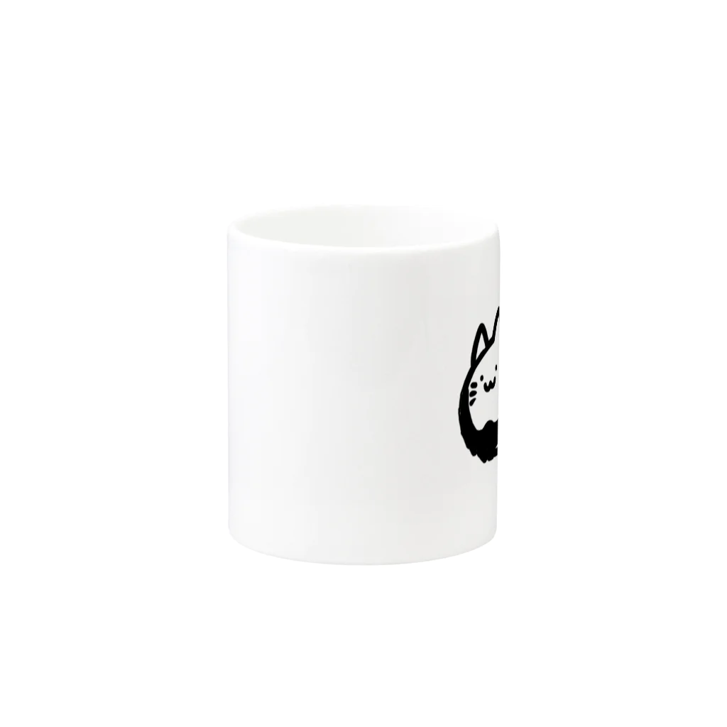 YUKUNAO.SHOPのダンディねこさん(文字なし) Mug :other side of the handle