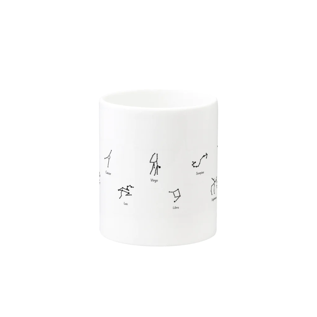 べての12星座マグカップ白 Mug :other side of the handle