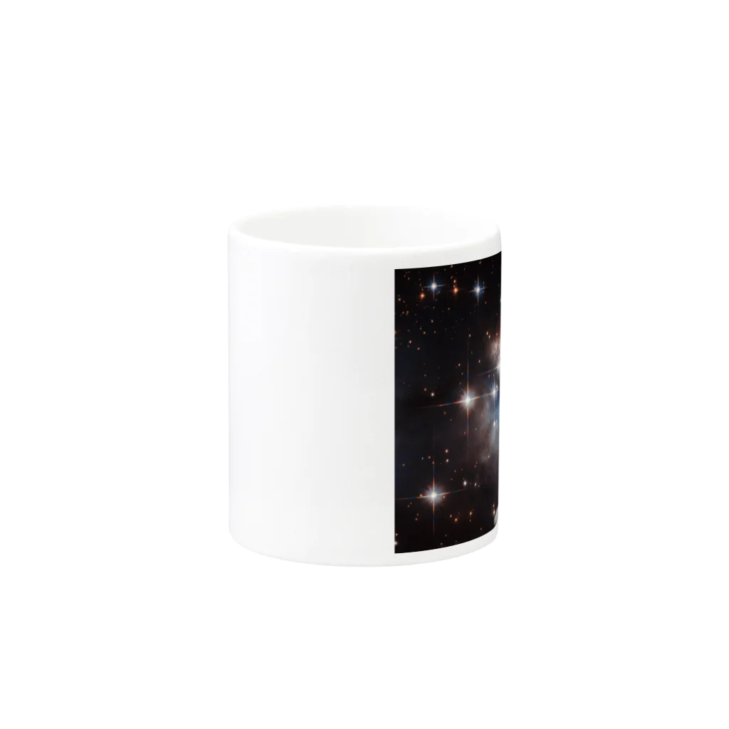 宇宙動物園の宇宙白うさぎ Mug :other side of the handle