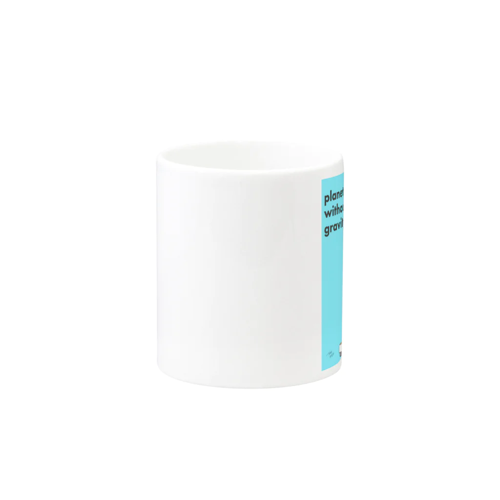 TAMAKI イラストグッズの重力の無い惑星 Mug :other side of the handle
