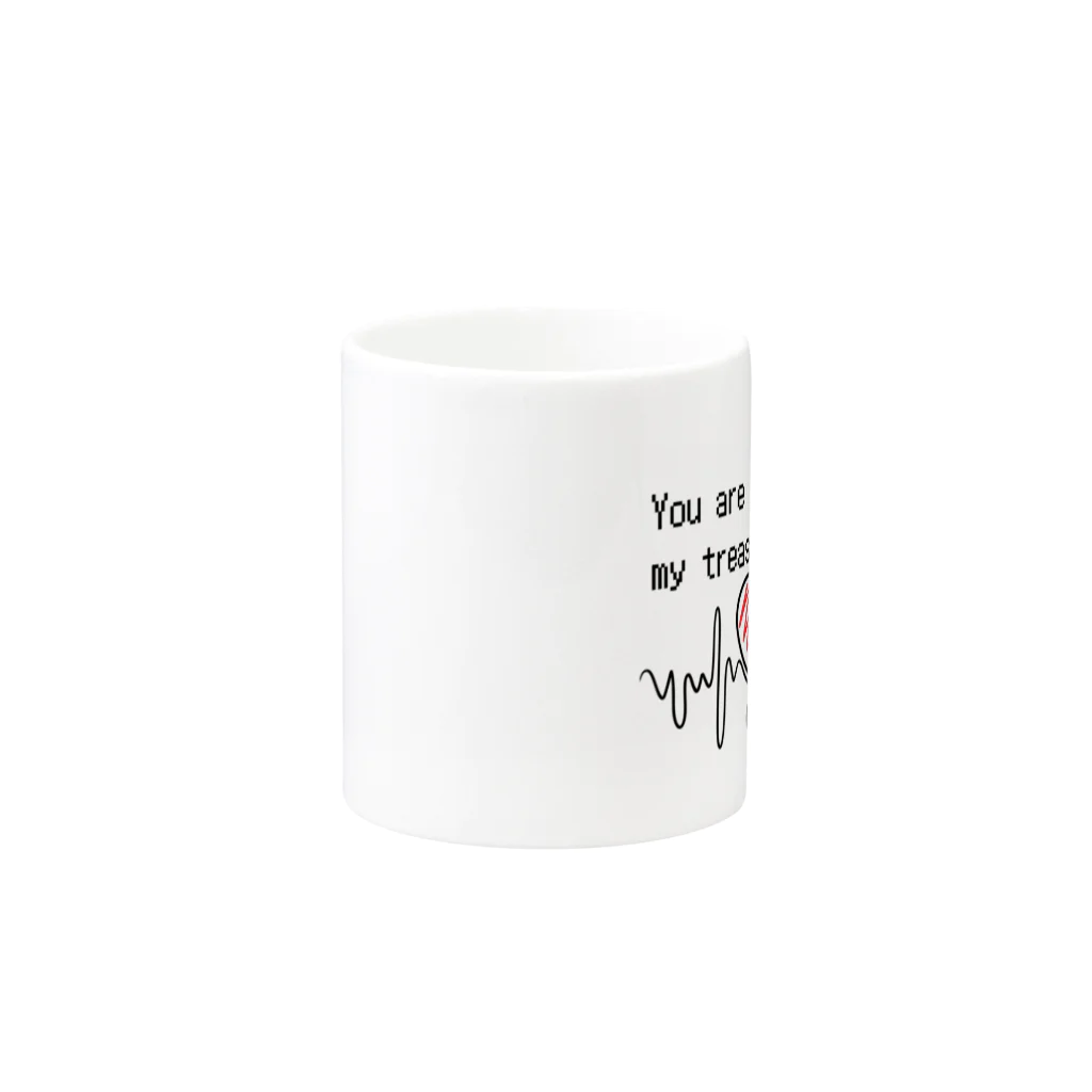 neko-kyannpuの貴方は私の宝物です　You are my treasure. Mug :other side of the handle