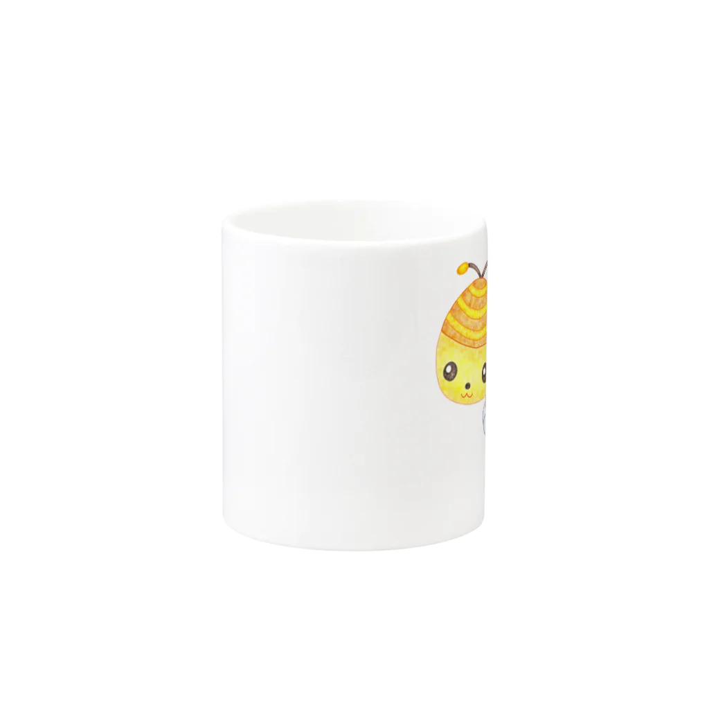 satoayaのアニマルカフェのフードアニマル　ホットケーキ蜂 Mug :other side of the handle