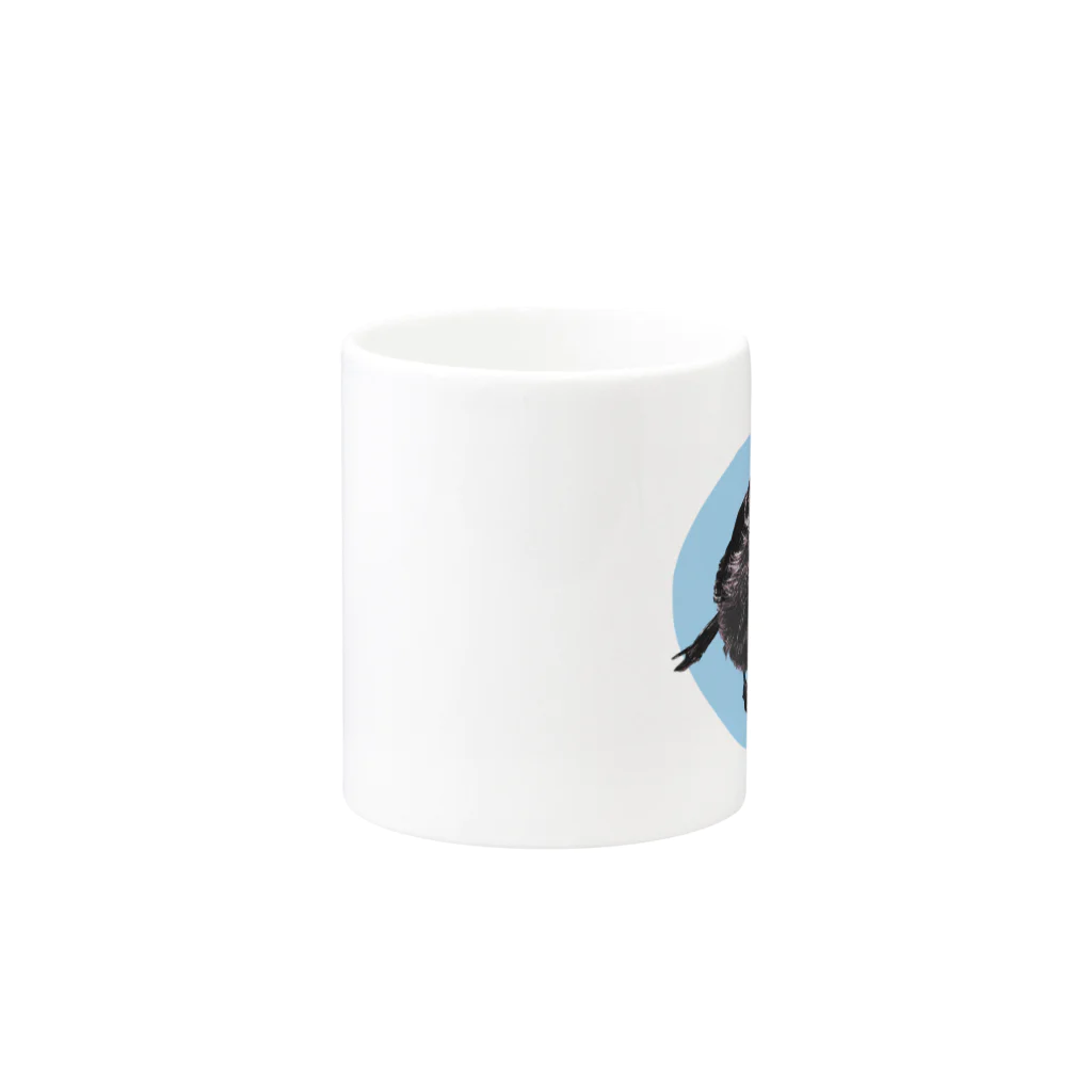 百のすずめ Mug :other side of the handle