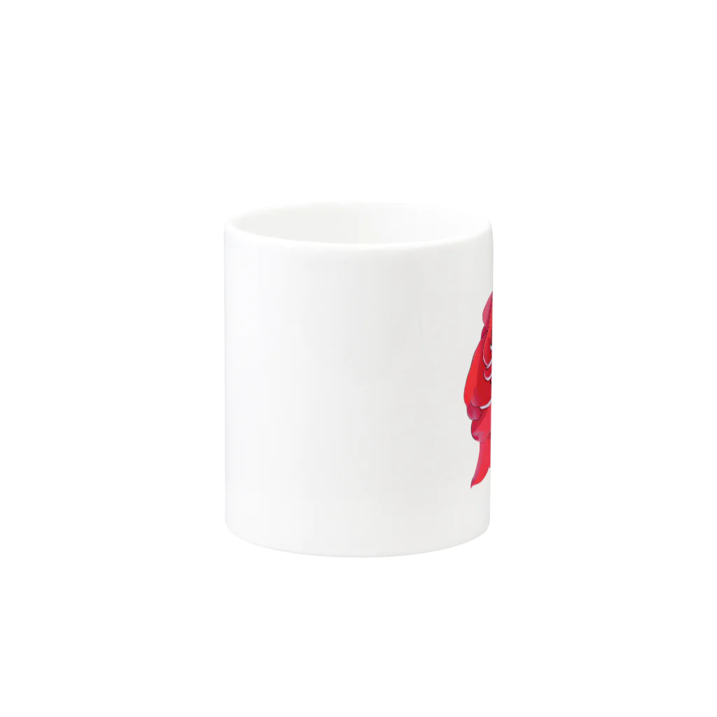 くまさんの紅いバラ Mug :other side of the handle