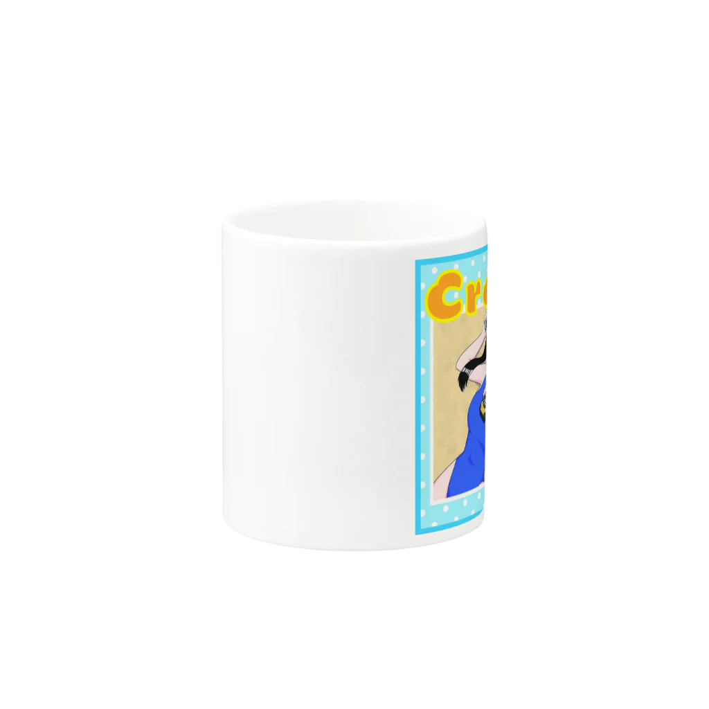 Japanolofi_RecordsのJapanolofi Records 42th Cream Goods Mug :other side of the handle