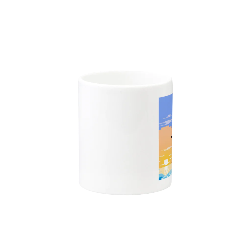 kein-keinのドット絵のイルカ Mug :other side of the handle