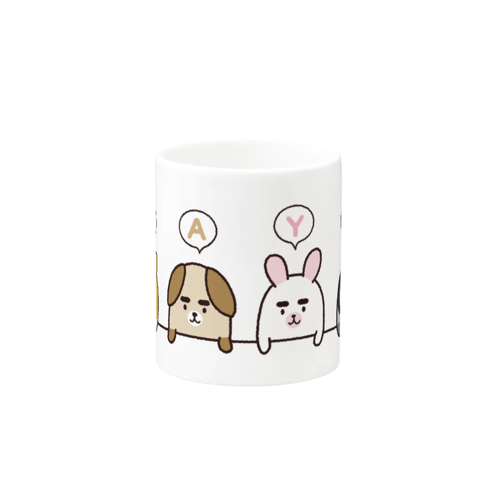 noenoe：ノエノエのあにまゆず Mug :other side of the handle