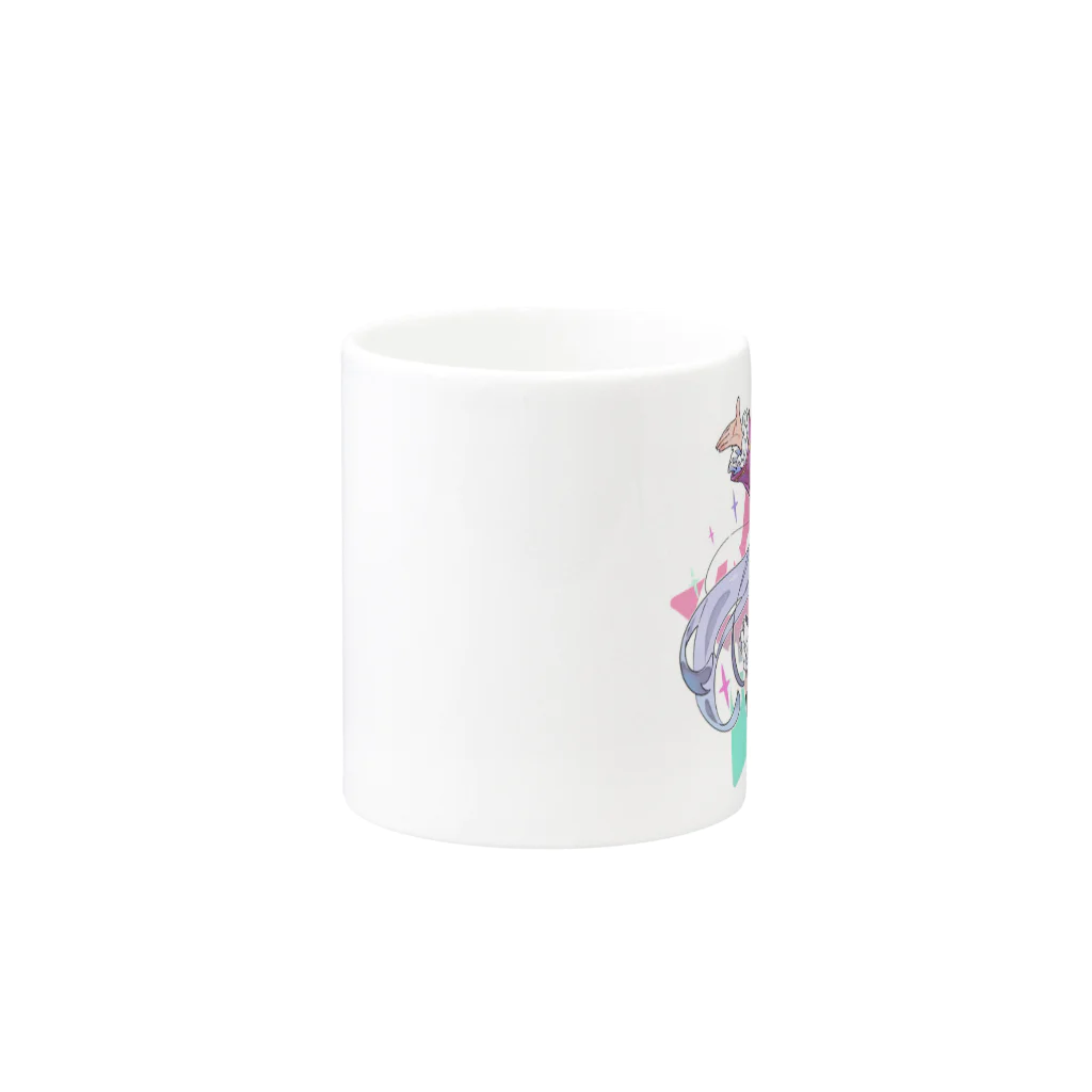 KANAHOSHI_HOUSEのざこちちゃんスター！ Mug :other side of the handle