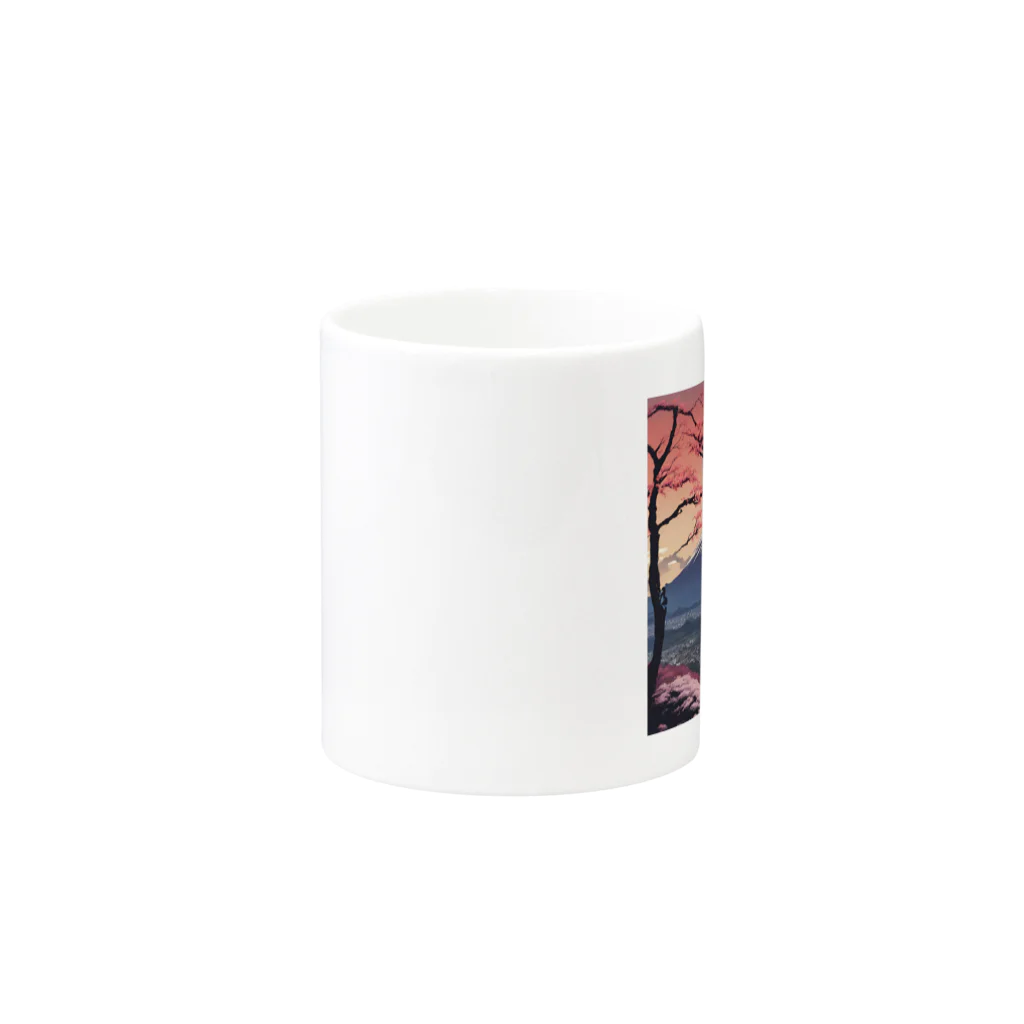 saru88の富士山 Mug :other side of the handle