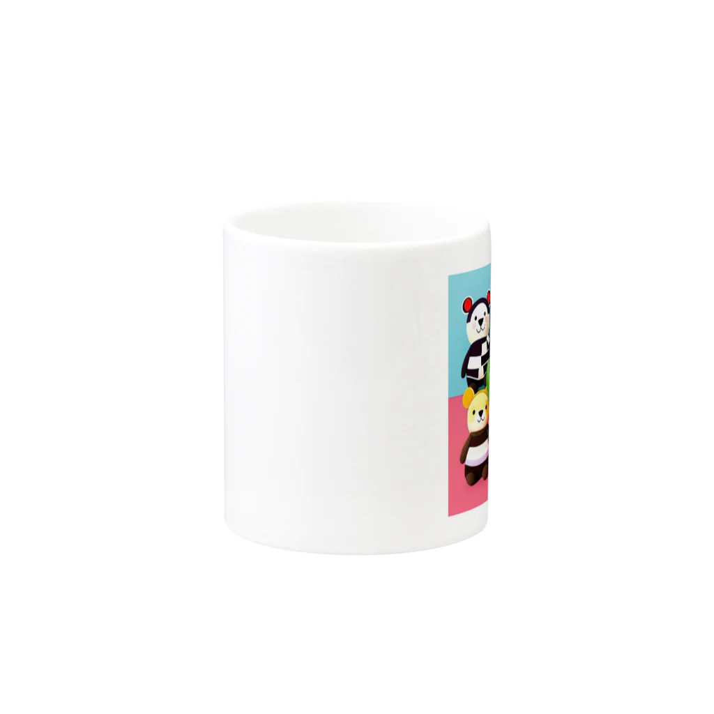 ZARAMEのぱんくま Mug :other side of the handle