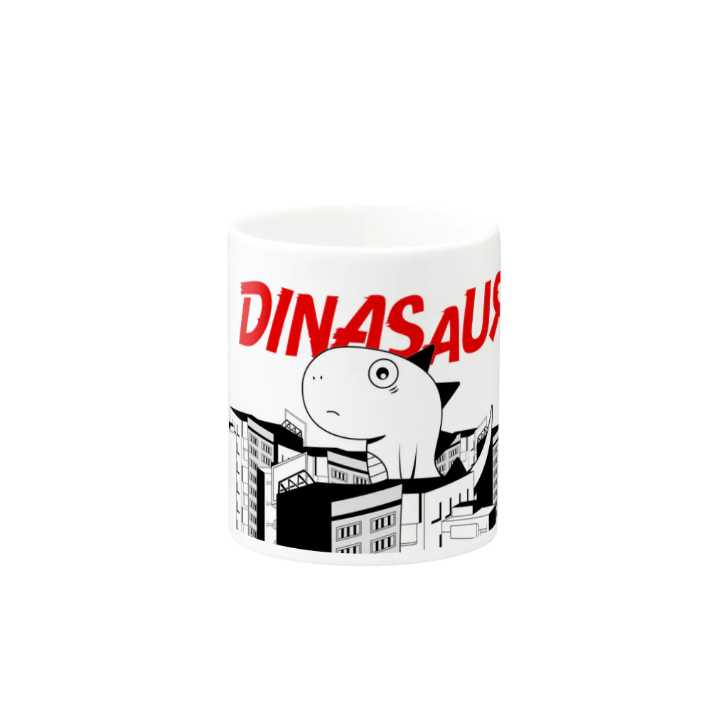 わっとのKAIJU DINASAUR マグカップの取っ手の反対面