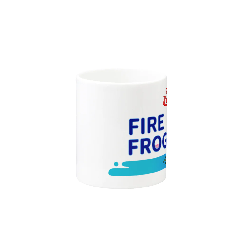 ハナミヅク商店のFIRE FROG Mug :other side of the handle