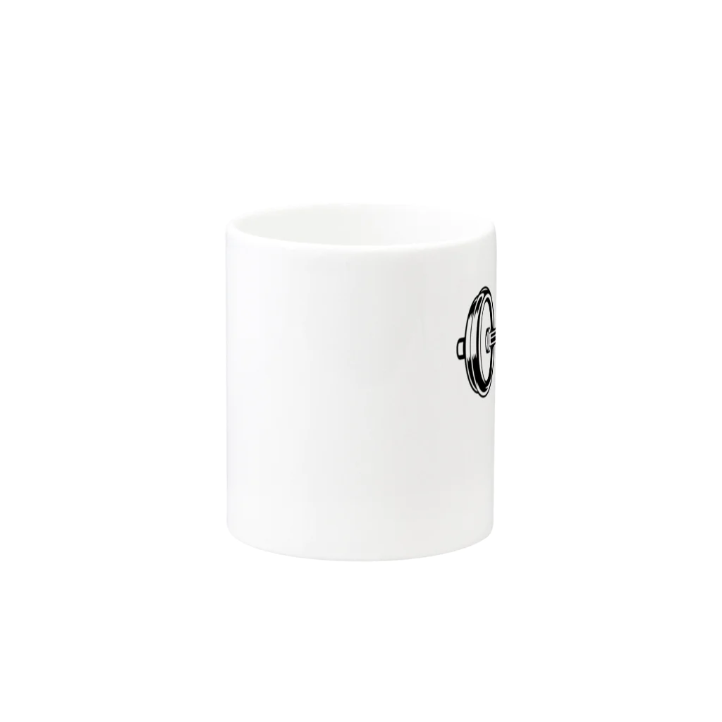 caoの店の筋トレ中 Mug :other side of the handle