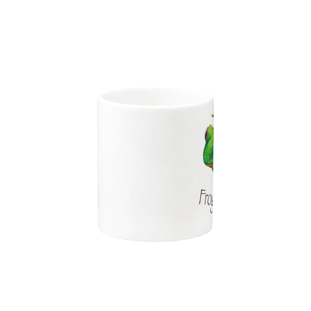 引田玲雄 / Reo Hikitaのカエルメイト(Frog-mates)より「メロッグ」 Mug :other side of the handle