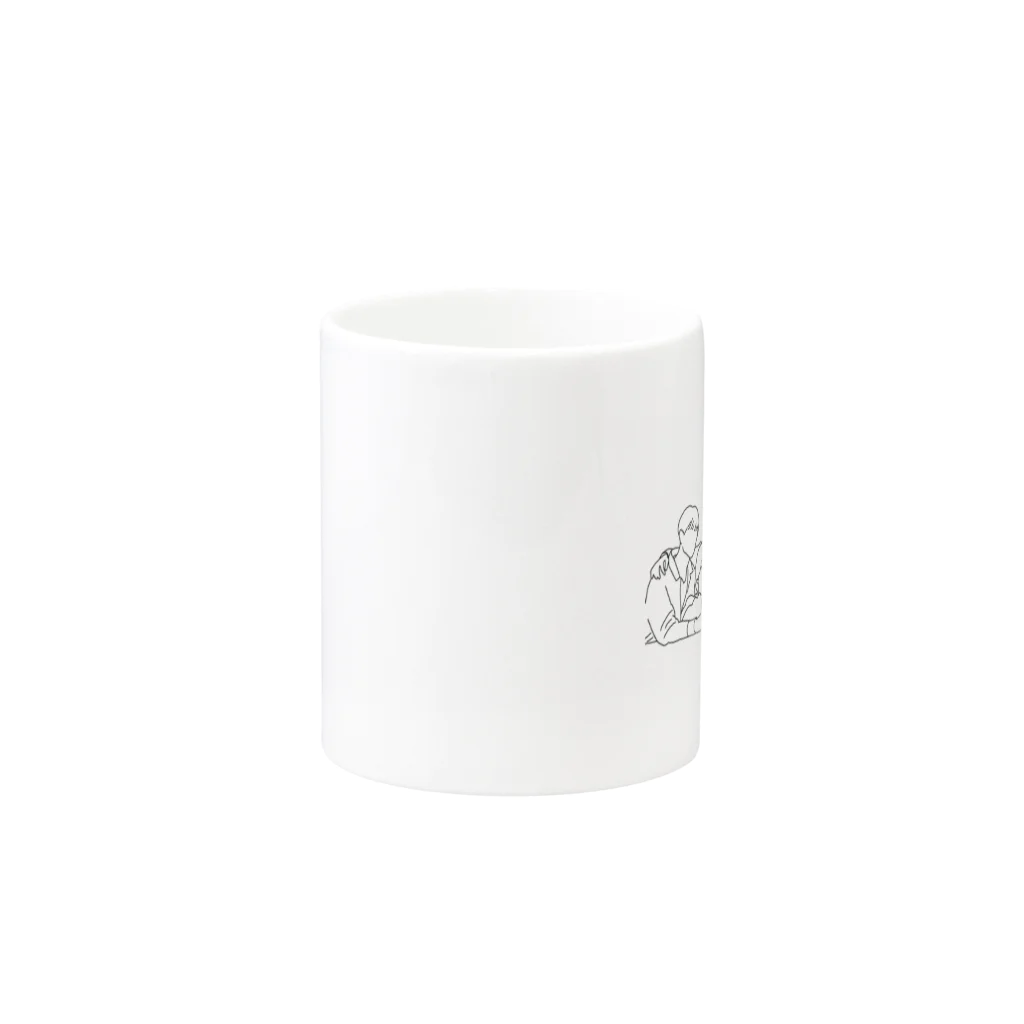 Sanha shopの728ちゃん Mug :other side of the handle