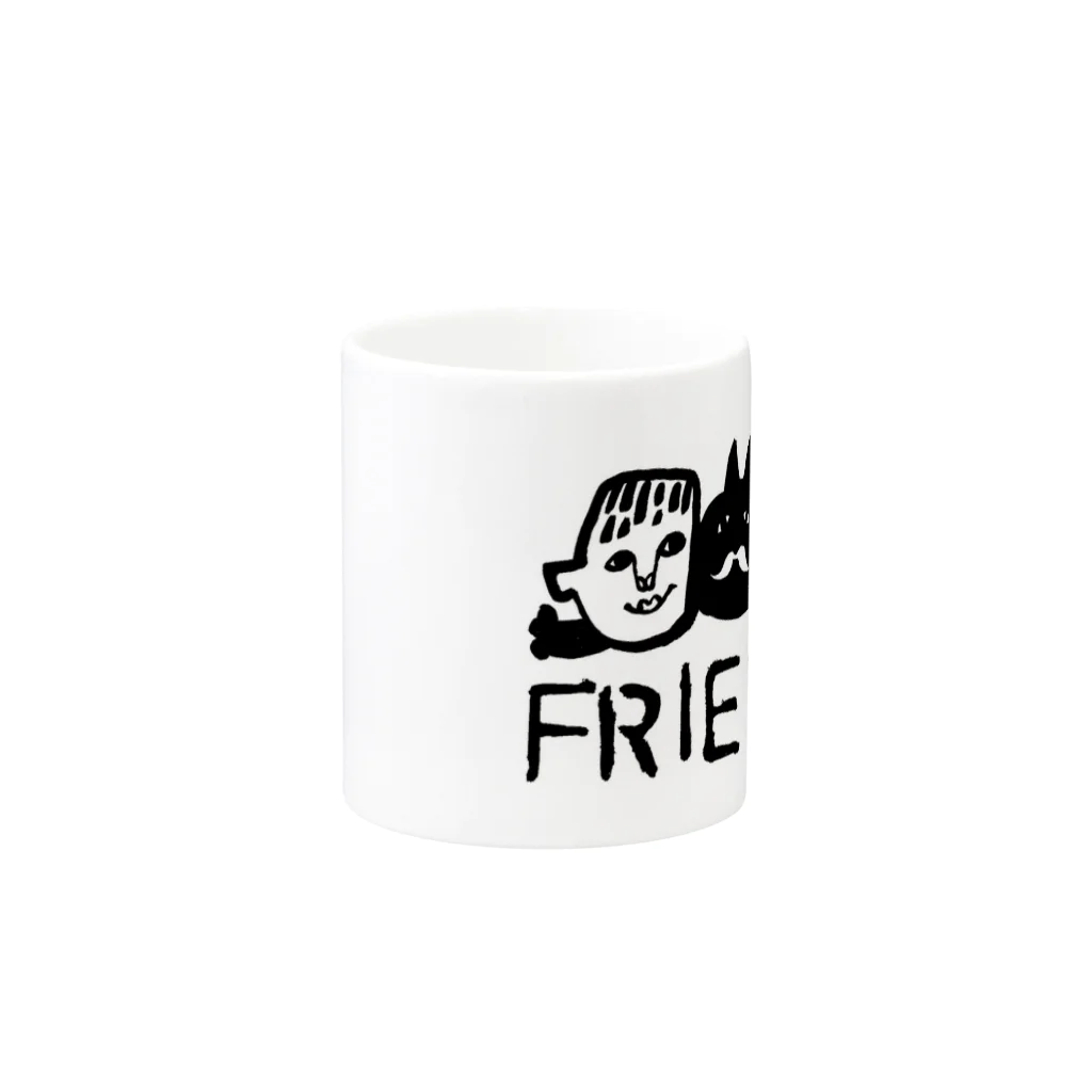 キムラトモミのFRIEND Mug :other side of the handle