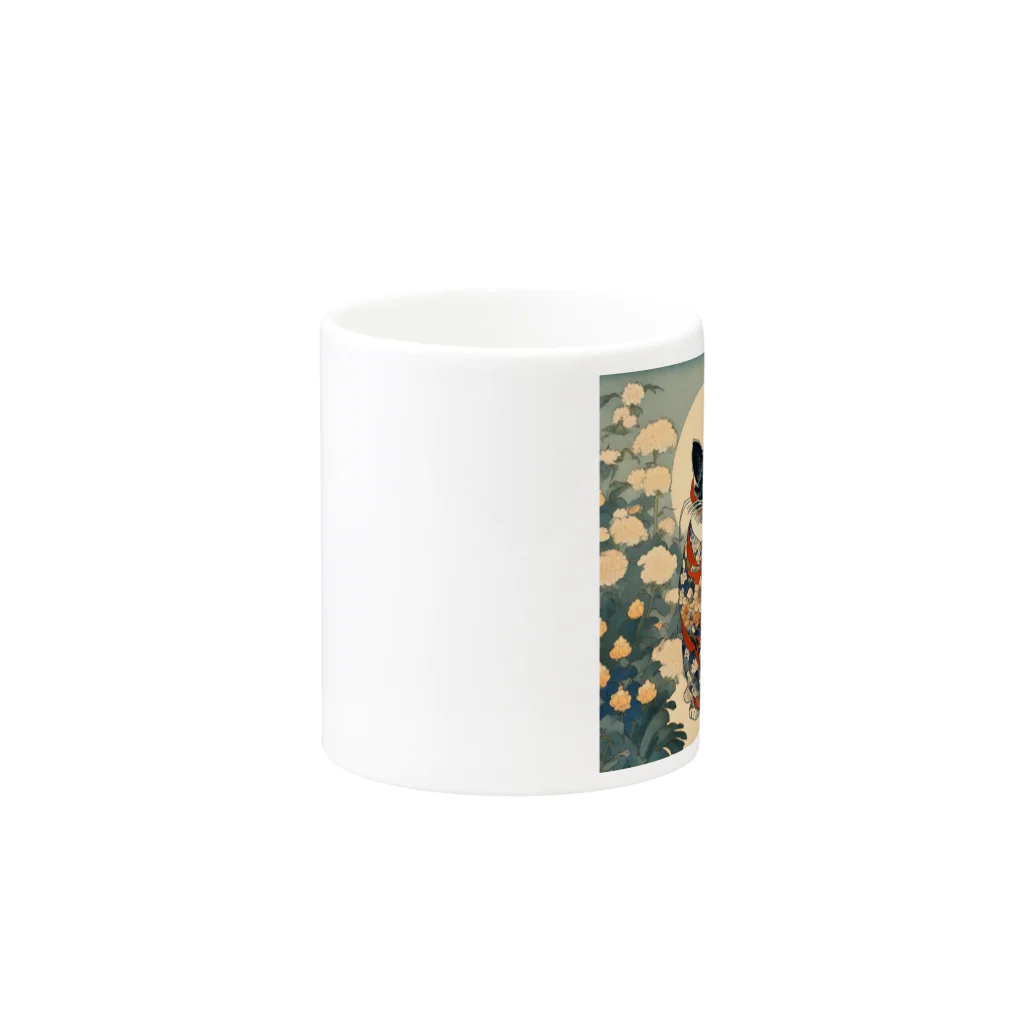 NECOSUIの花魅猫 Mug :other side of the handle