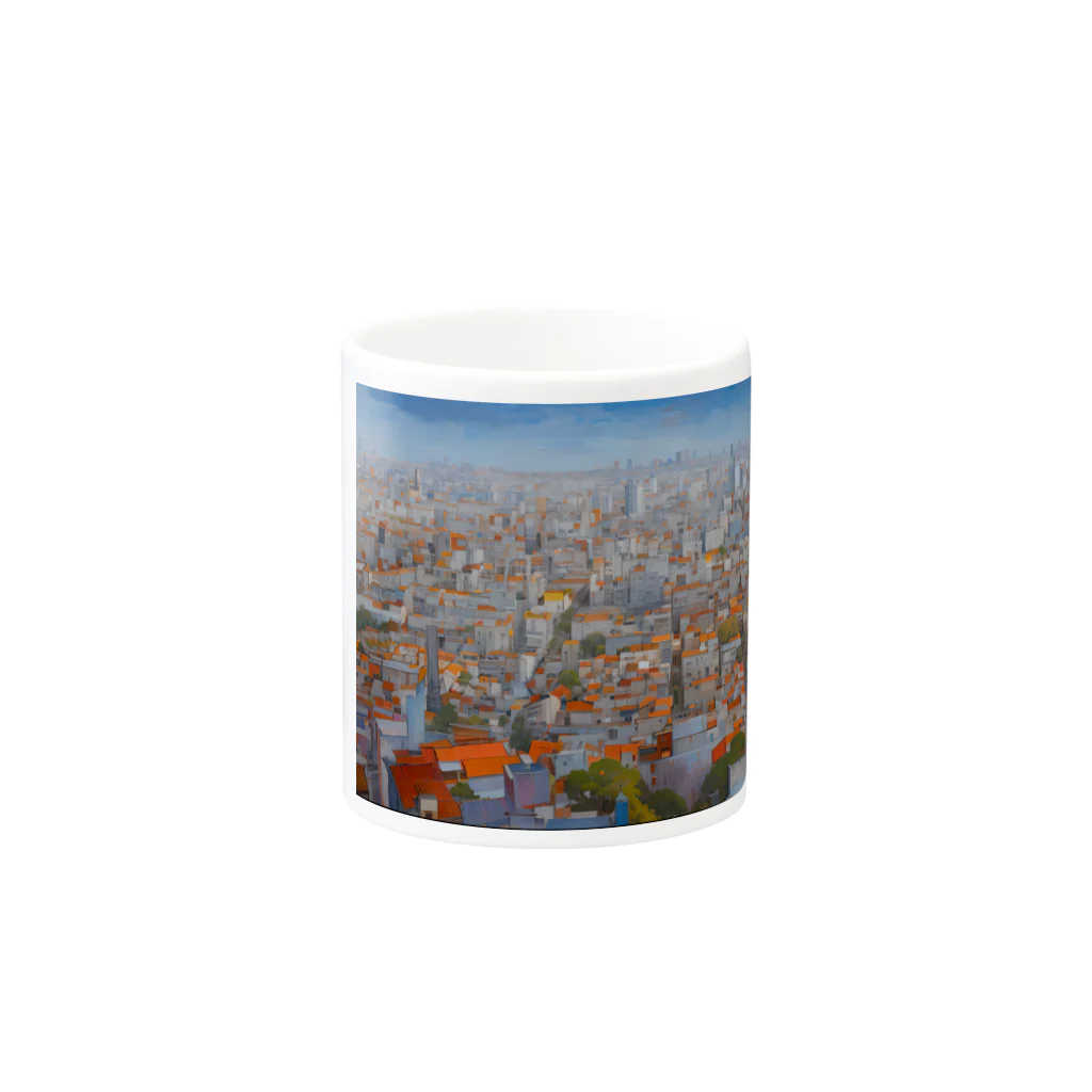 schaalの都市の風景 マグカップの取っ手の反対面