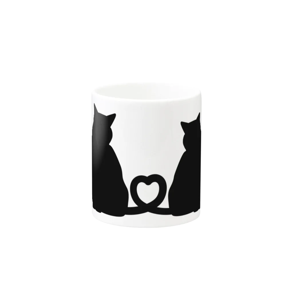 Drecome_Designの恋猫 Mug :other side of the handle