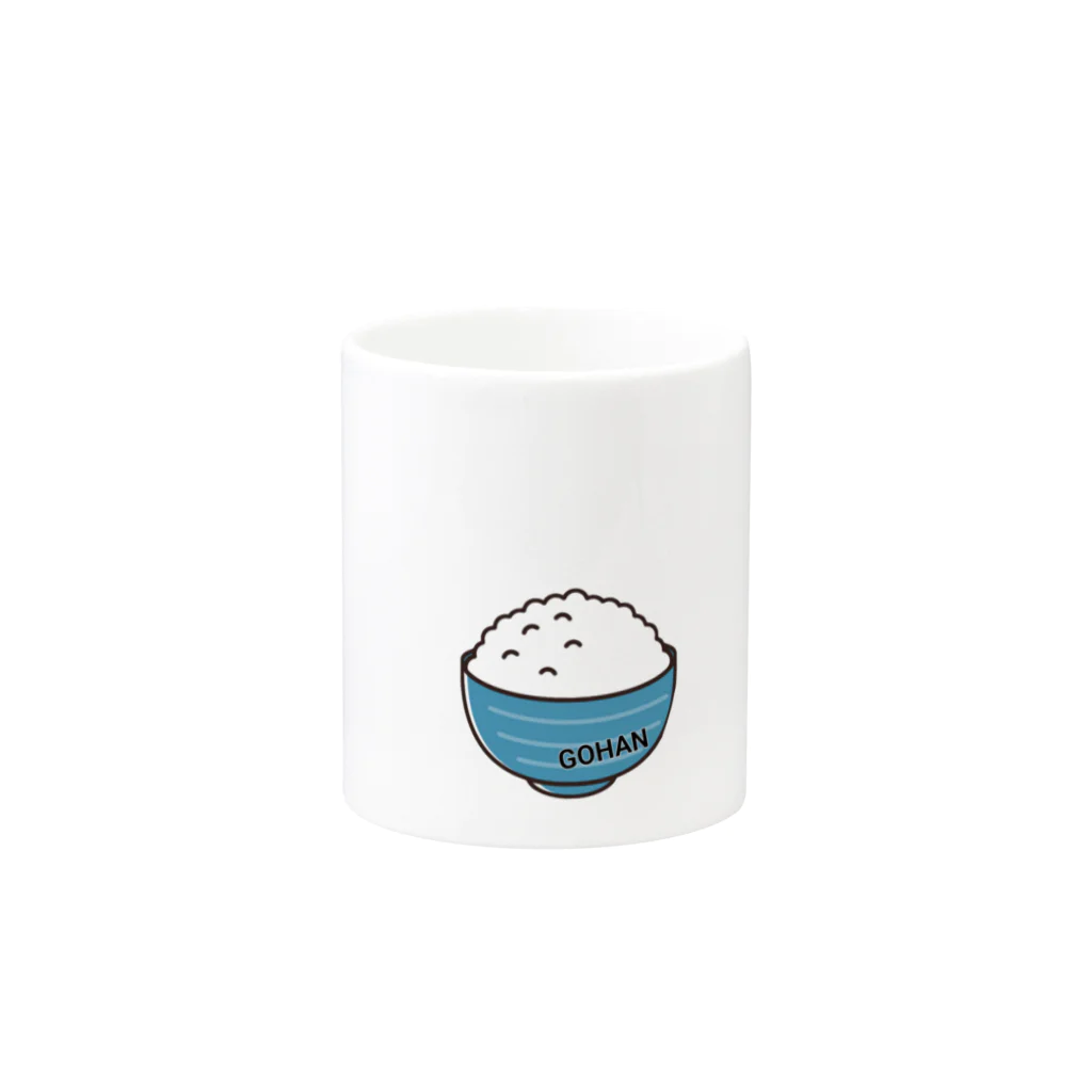 おっす！おら、ご飯だ！のご飯大好きグッズ Mug :other side of the handle