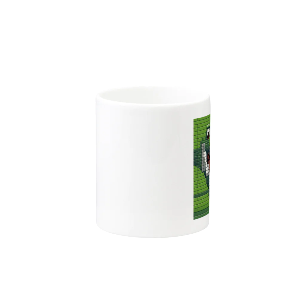 wonderful-lifeのピクセルで描かれたクールなワニ Mug :other side of the handle