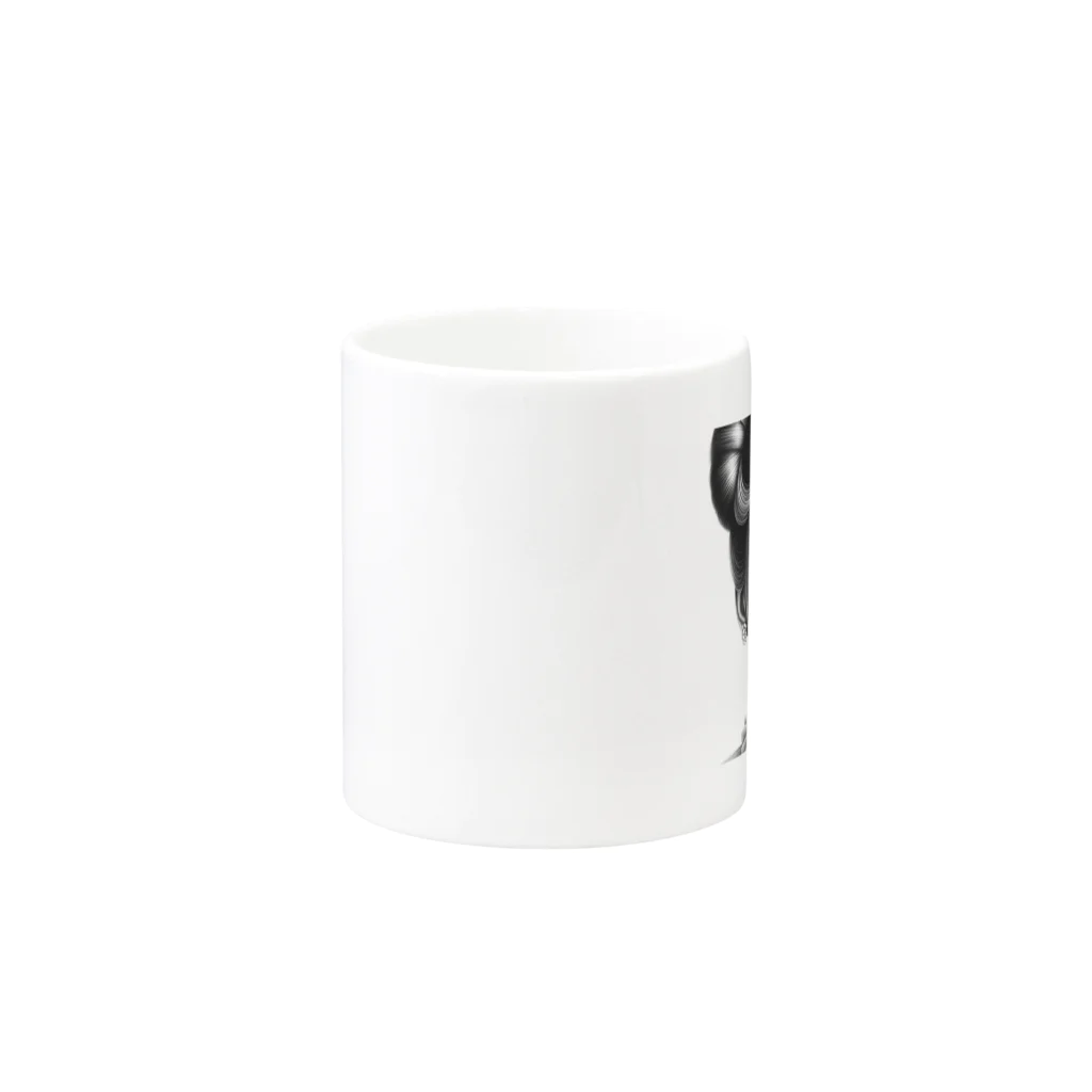 aoyama1964の驚く女性 Mug :other side of the handle