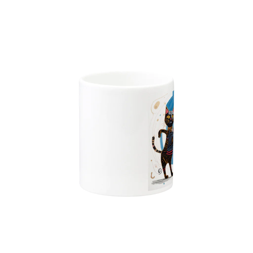 猫魚鳥時々犬等 arte♡のSuccessful Cats ♡ Mug :other side of the handle