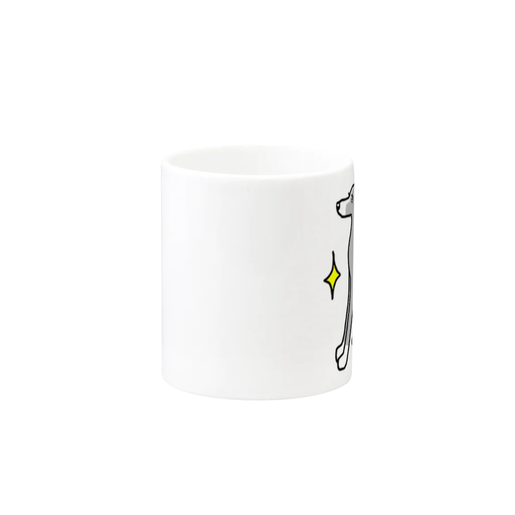 Cute mascot dogsのItalian Greyhound. Mug :other side of the handle