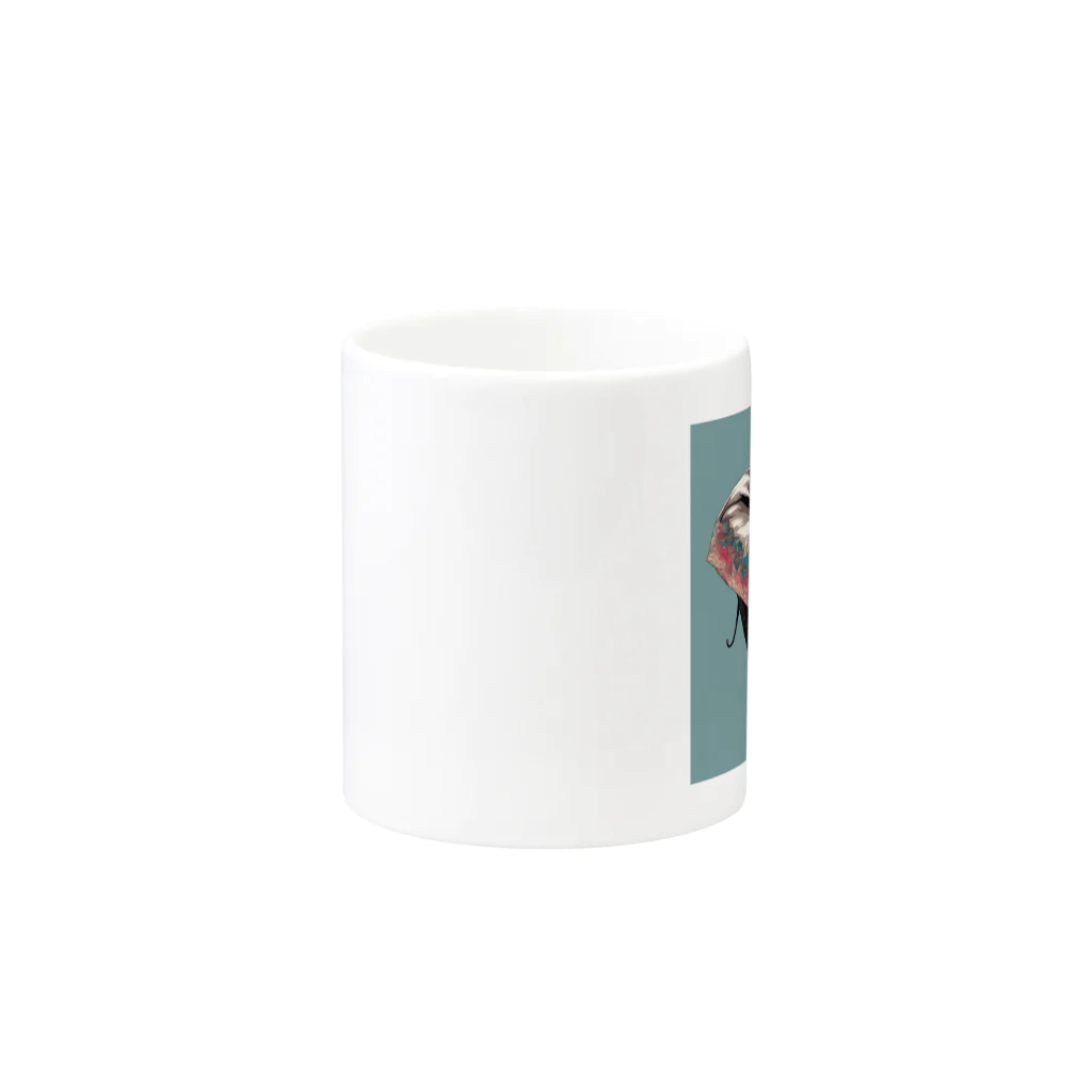 おしゃれな動物のおしゃれなゾウ Mug :other side of the handle