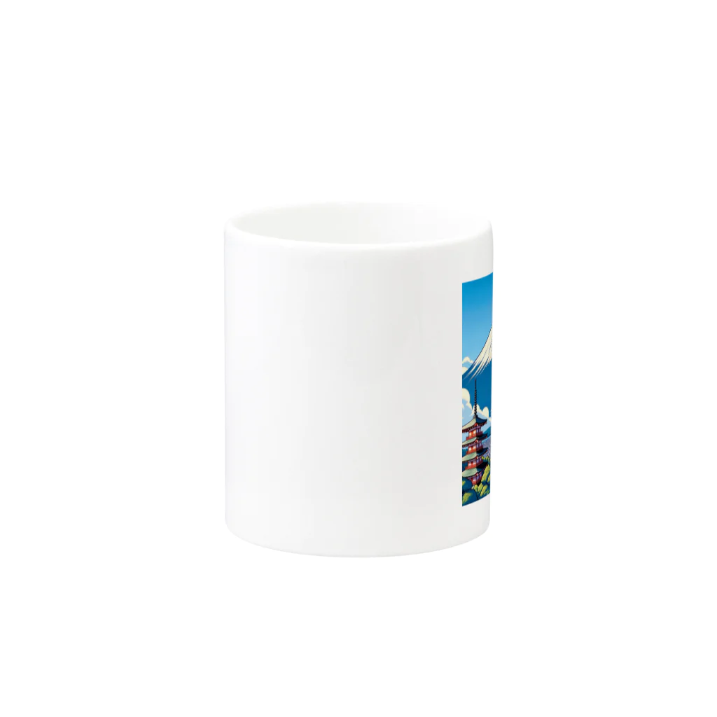 ピヨっこのサングラス犬　【銀次郎】 Mug :other side of the handle