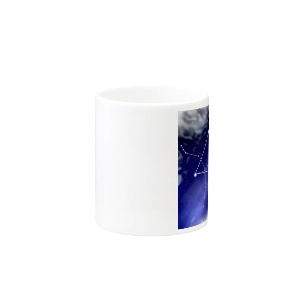 KafyRiruの雲の切れ間から覗く星 Mug :other side of the handle