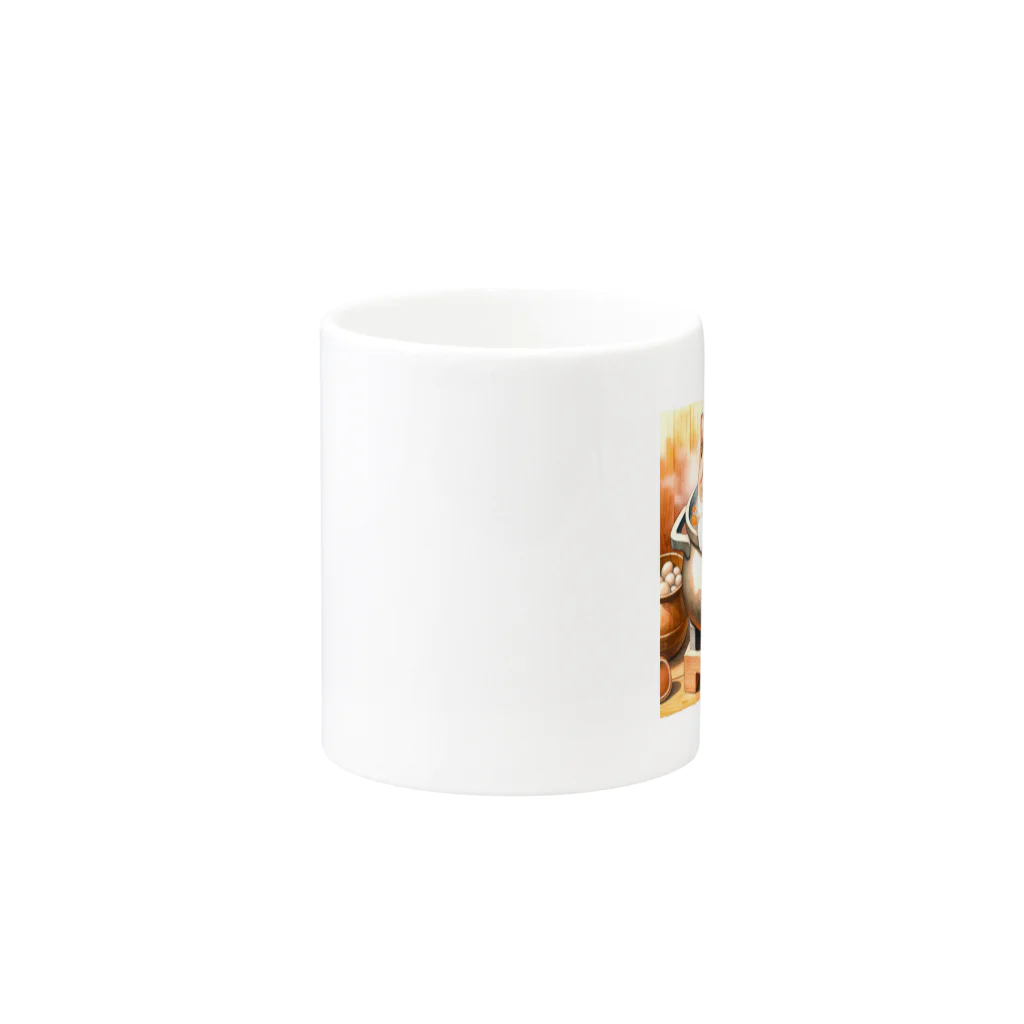 ROCKSWEBのねこにおでん Mug :other side of the handle