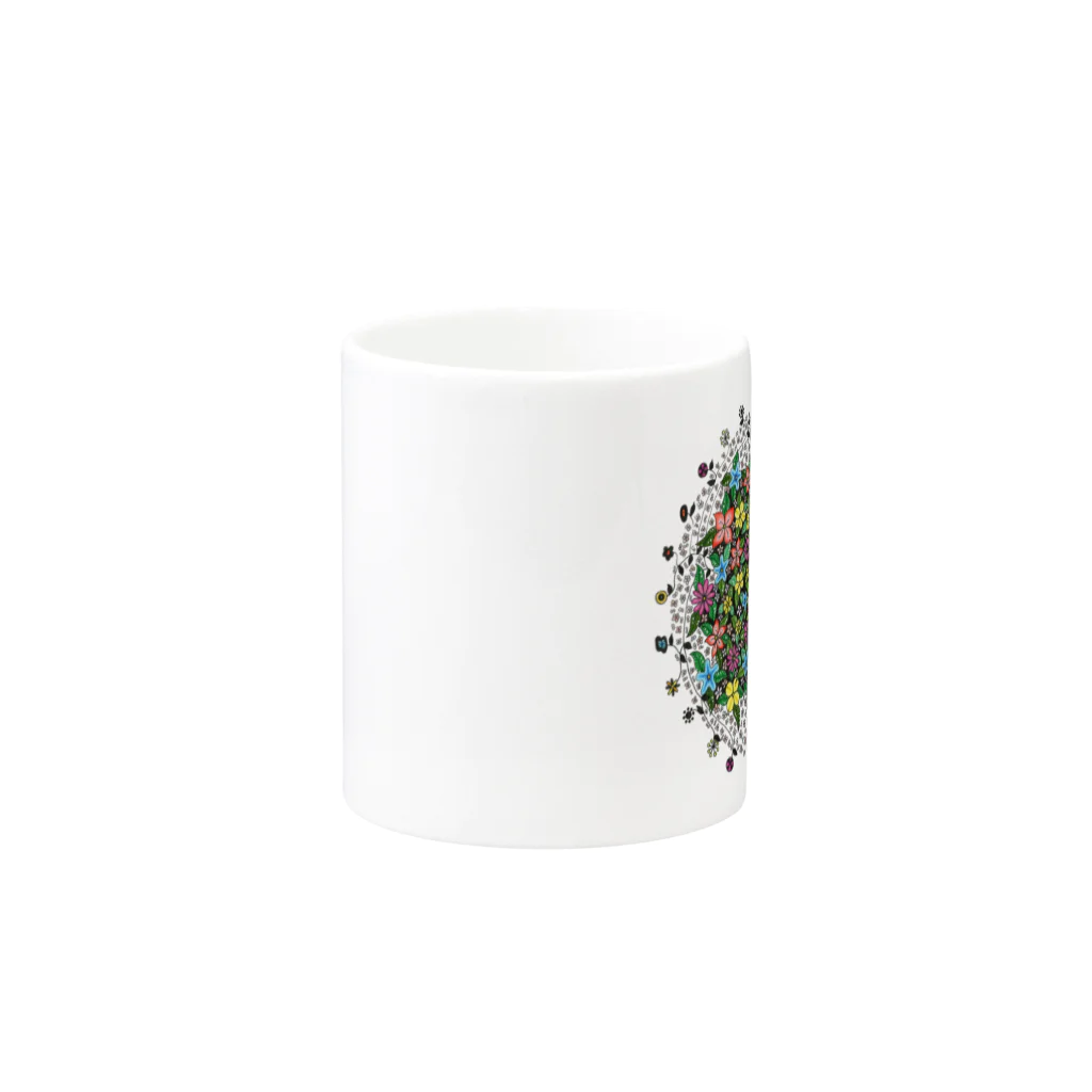 GOMAMSAYAKANの黄金比flowerガーデン Mug :other side of the handle