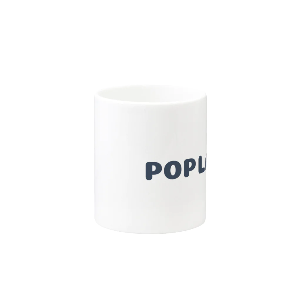 [公式]Poplandストア - なにげない日常にワクワクをのPOPLANDロゴ Mug :other side of the handle