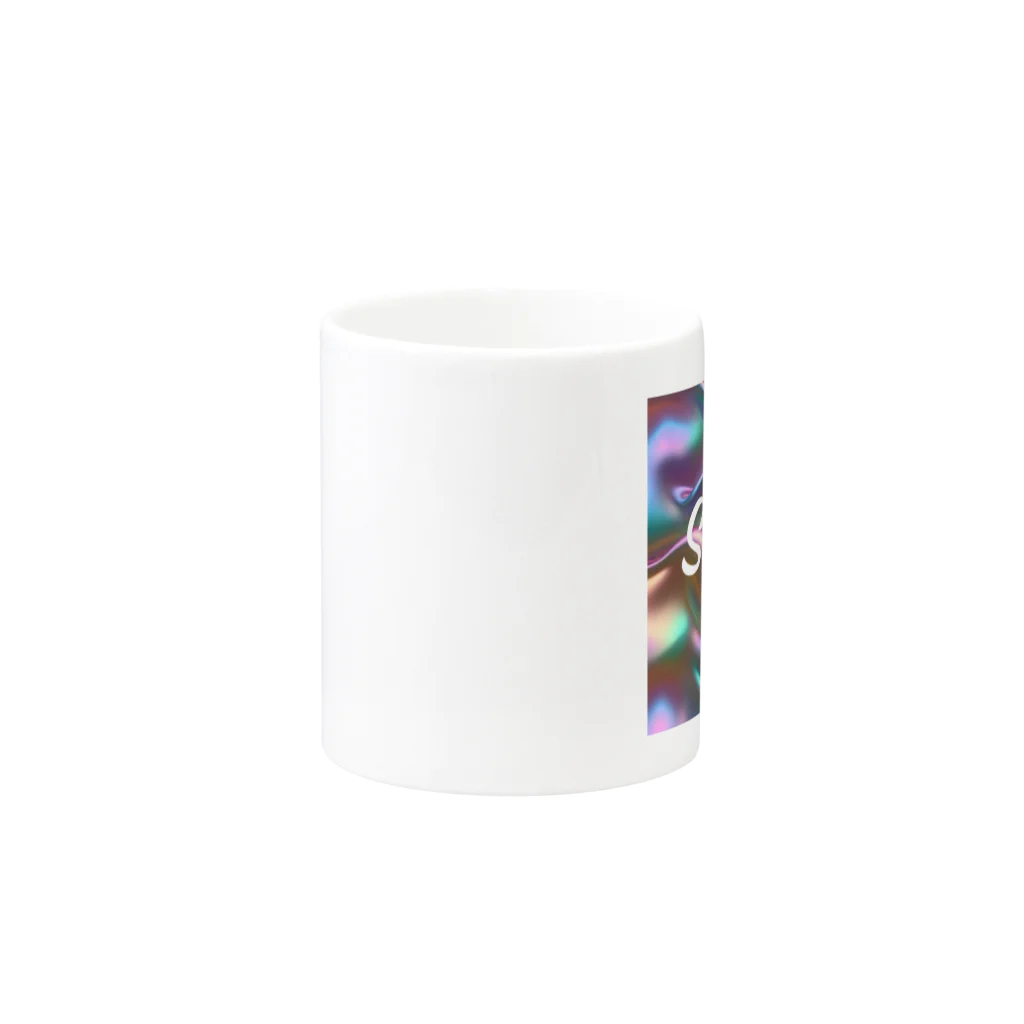 Kumamanのオーロラシルク　Shineロゴ入り Mug :other side of the handle