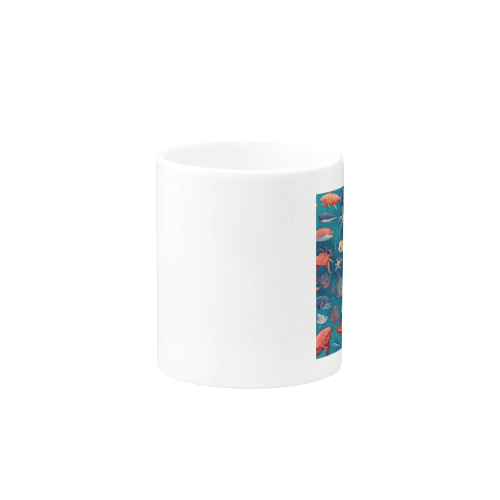 tmdayoの海洋生物 Mug :other side of the handle