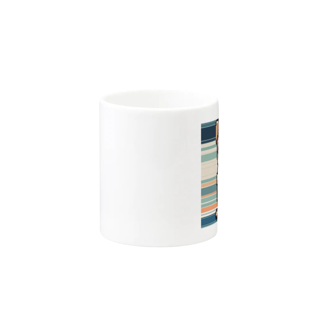 koba777のドット絵フレンチブルドッグ Mug :other side of the handle