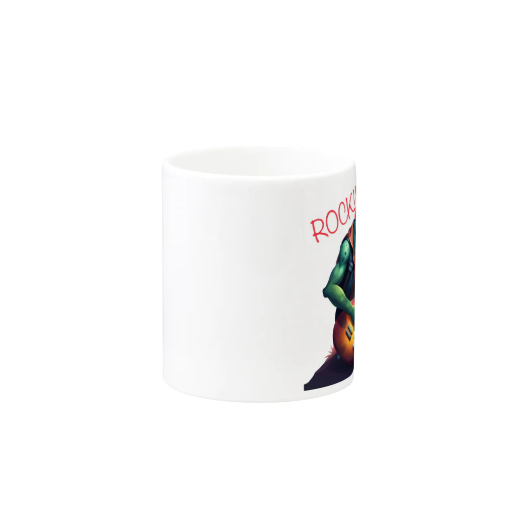 TAkUのカエル Mug :other side of the handle