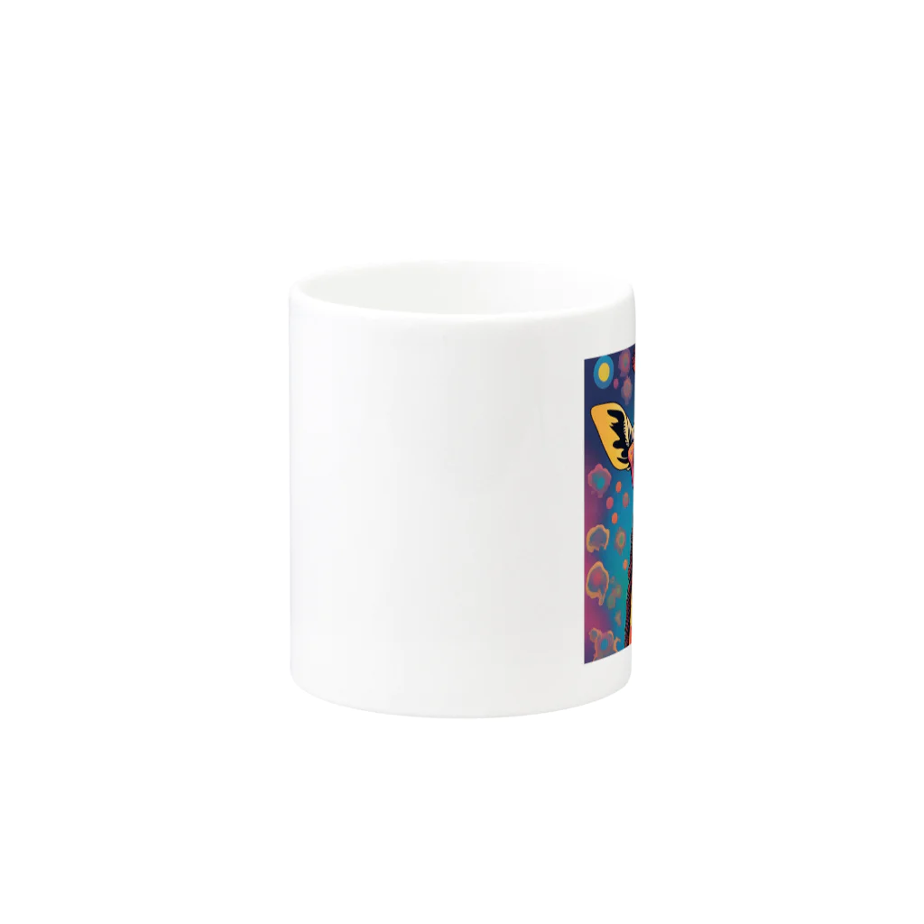 Anniversary TRIBEのパーリーキリン Mug :other side of the handle