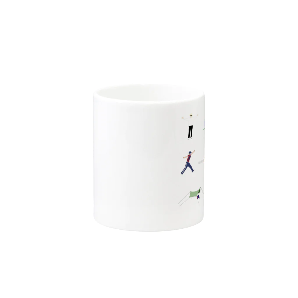 kawa_villagecricketのKVCC オールスターズ Mug :other side of the handle