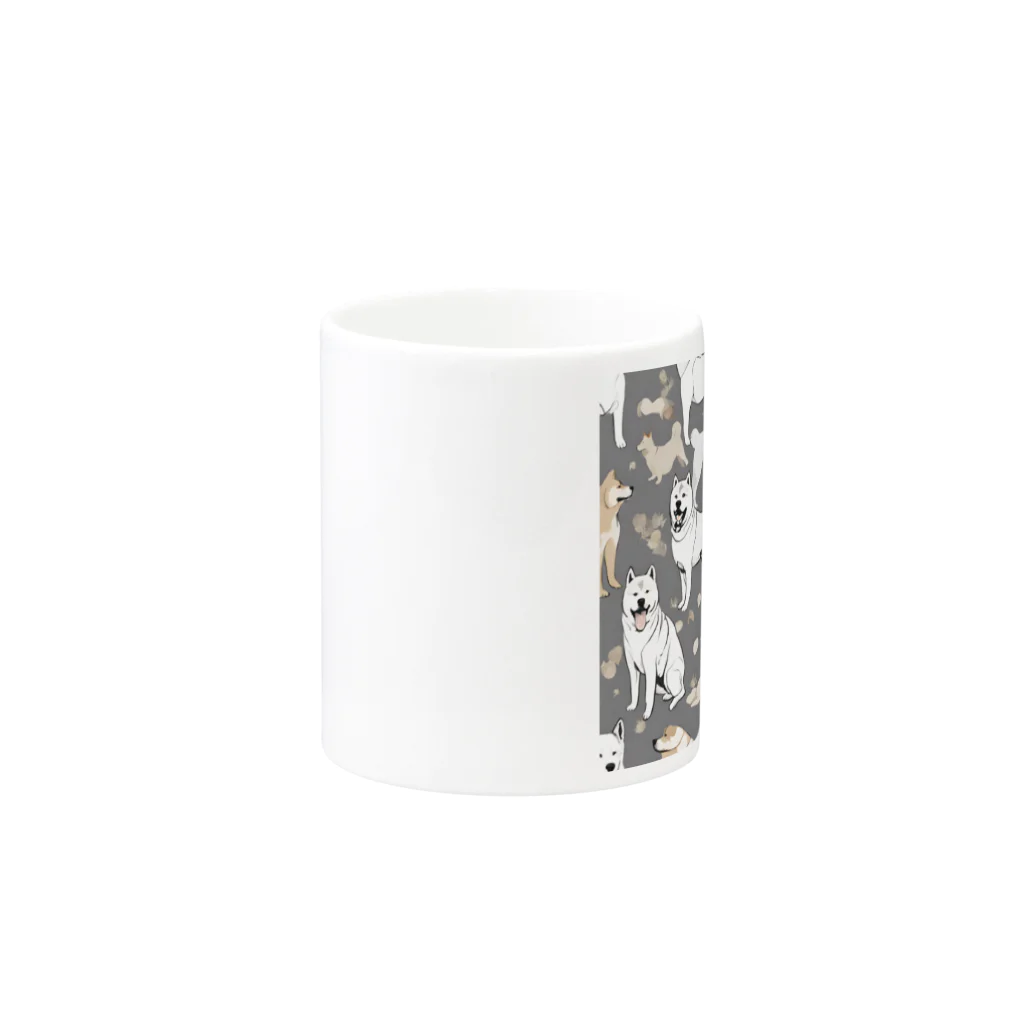 pinetreeの秋田犬３ Mug :other side of the handle