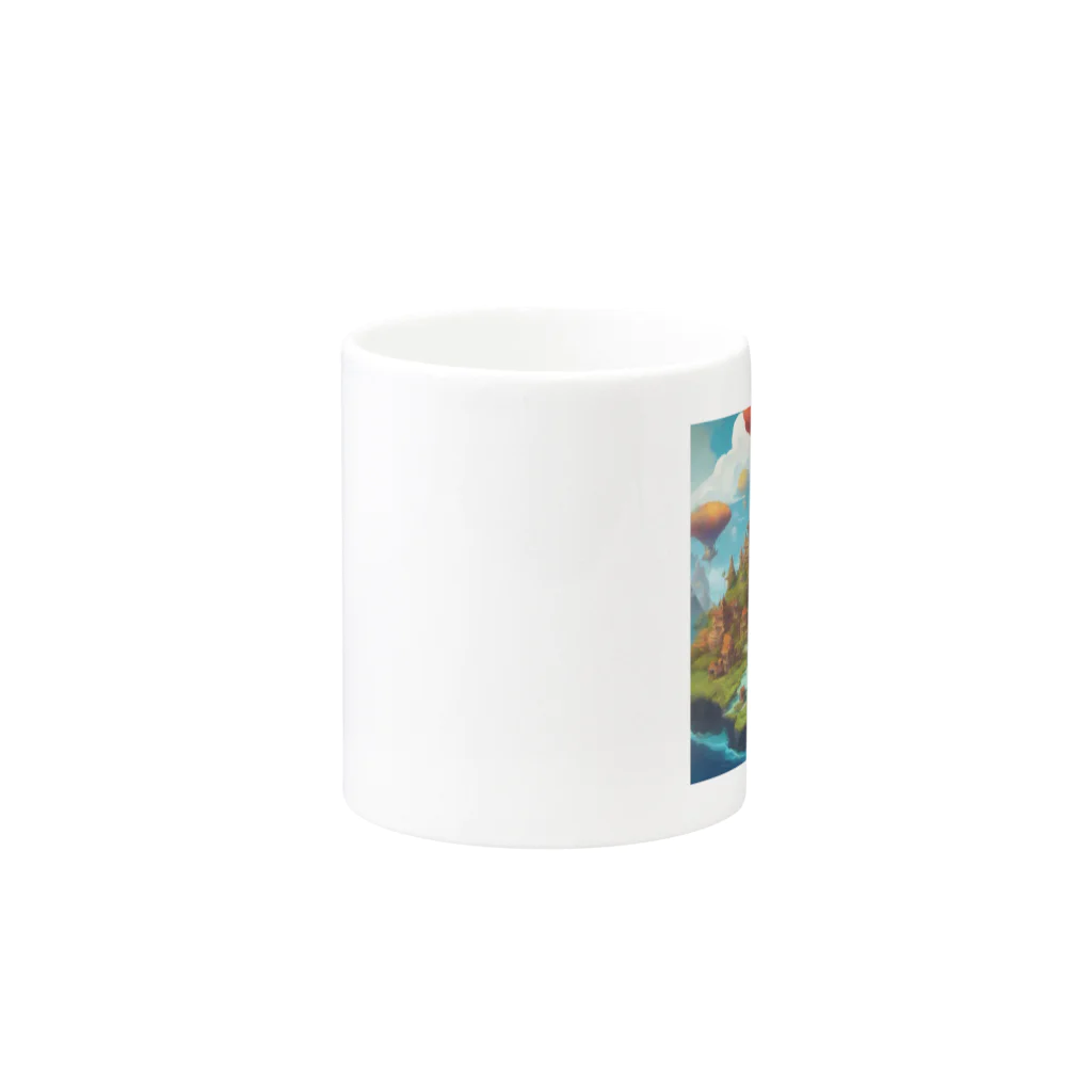 G7のショップの 幻想の浮遊アイランド コレクション（Fantastical Levitating Islands Collection） Mug :other side of the handle