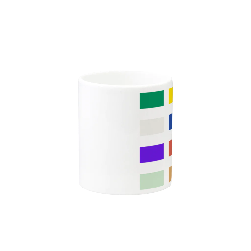 metaのカラーパレット Mug :other side of the handle