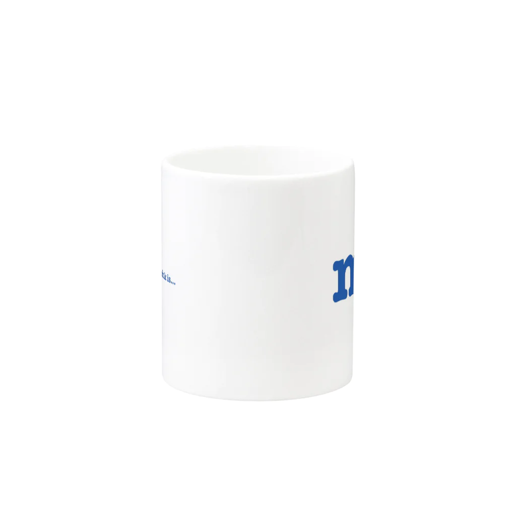 wayo mugのme /blue Mug :other side of the handle