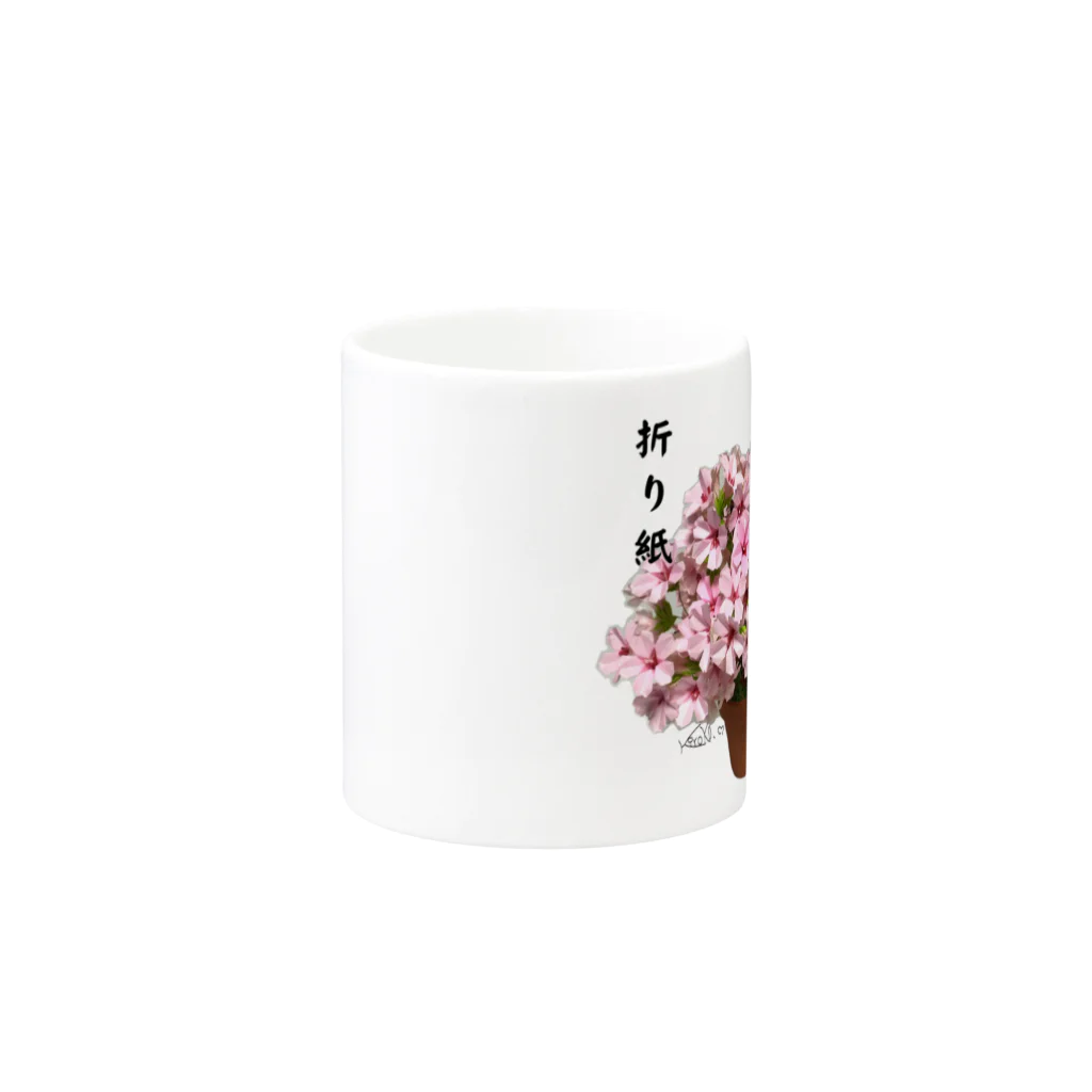 kumakumapcの折り紙桜 Mug :other side of the handle