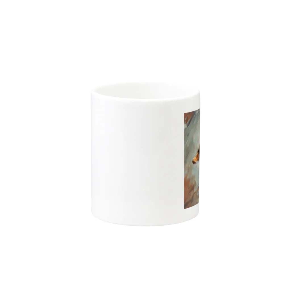 kimagireの跳ねネコ Mug :other side of the handle