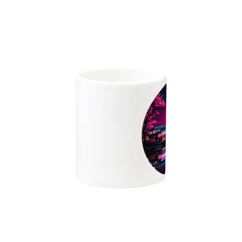 RetrowaveFlowerのRetrowaveFlower-桜- Mug :other side of the handle