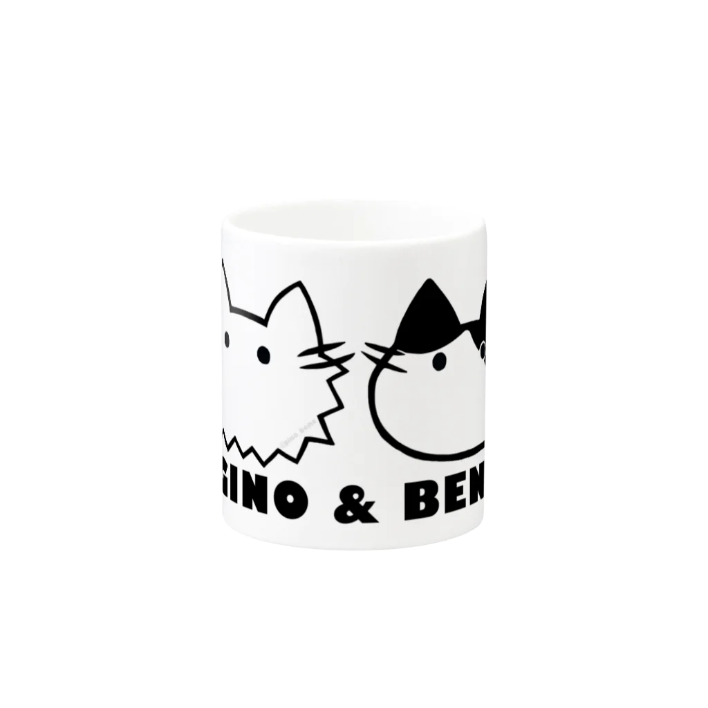 兄弟ねこのジーノとベーネの兄弟ねこのまんまるフェイス Mug :other side of the handle